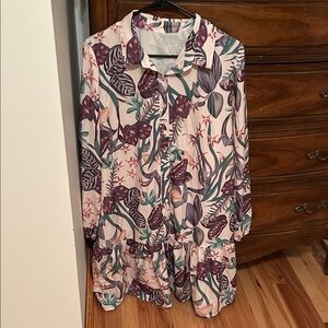Floral Long Sleeve Dress